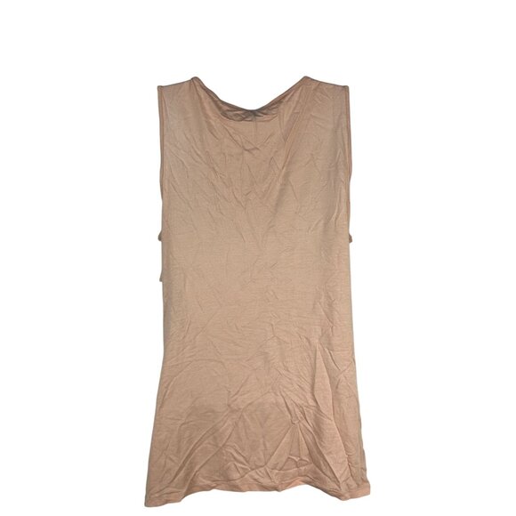 Ann Taylor Womens Sleeveless Beige And Black Lace Tiered Ruffle Tank Top Size S - Picture 2 of 4